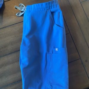 FIGS SCRUB PANTS : yola skinny pants ciel blue